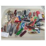 Tray Lot Assorted Pocket Knifes
