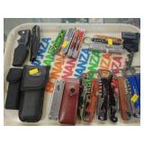 Assorted Corkscrews And Pocket Knifes