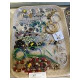 Tray Lot Assorted Costume Jewelry