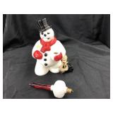 Vintage Blow Mold Snowman Light