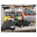 Stereo, Drill, Extension Cords