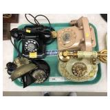 (4) Rotary Telephones