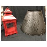 Punch Tin Lamp Shade