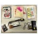 Postcards, Pipes, Bottle Openers, Tin Type Photos