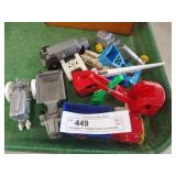 Grouping Of Vintage Plastic Toy Vehicles