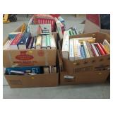 4 Boxes Assorted Books