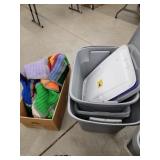 Storage Totes And Afghans