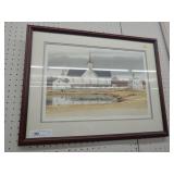 Hensel Framed Print Of Star Barn