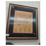 Framed Print Of Civil War Battlefields