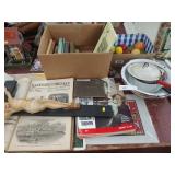 Books, Record Stands, Enamelware, Bird Feeder Etc