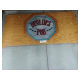 Stained Glass Lighted Pub Sign