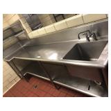 Stainless Steel Work Table With 1 Bay Sink