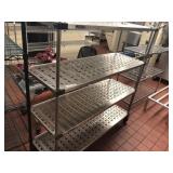Rolling Stainless Steel Metro Shelf