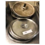 Approx. Stainless Steel and Aluminum Lids