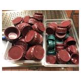 2 Tubs of Plastic Cup and Soup Bowls