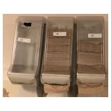 3 Tork Xpressnap Napkin Dispensers