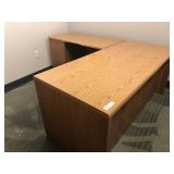 L-Shaped Wooden Desk