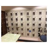40-Cubby Lockers Built into Wall