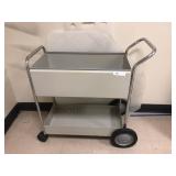 Rolling Metal File Cart