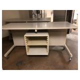 Rolling Table with Storage Box