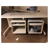 Rolling Table with 2 Storage Box