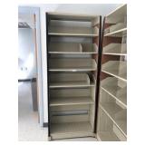 Wooden and Metal Shelf with Dividers