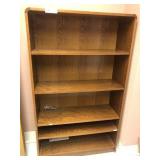 Wooden Book Shelf with Adjustable Shelves