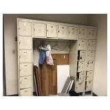 22-Locker with Clothing Rack