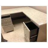 L-Shaped Desk with Formica Top