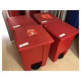 4 Med. Red Step-on Rubbermaid Trash Can