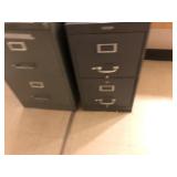 2 2-Drawer File Cabinets