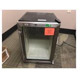 Small Refrigerator with Clear Glass Door