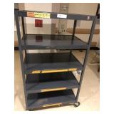 Metal Rolling Cabinet with Lower Drawers