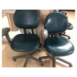 2 Upholstered Office Chairs