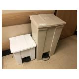 2 Step-on Trash Cans