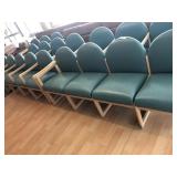 2 4-seat Upholstered Waiting Room Benches