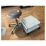 Small Rolling Stool and Cart