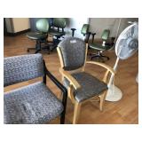 2 Arm Chairs and Pedestal Fan