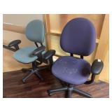 2 Upholstered Office Chairs