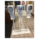 3 Ecolab Automatic Hand Sanitizer Stations
