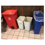 4 Trash Cans