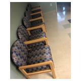 6 Upholstered Armchairs