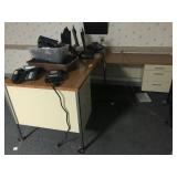 Metal L-Shaped Desk