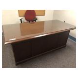 Double-Pedestal Mahogany Desk