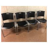 Lifetime Stackable Plastic and Metal Chairs