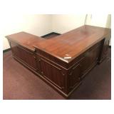 Mahogany L-Shaped Desk