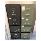2 Metal File Cabinets