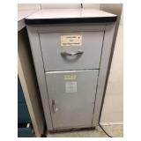 Vintage Metal Cabinet with Lower drawer