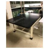 Formica Top Work Table with Metal Base