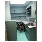 Contents of Room- Cabinetry, Sink, Office Chair